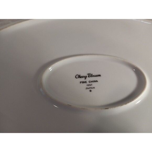 Vintage Cherry Blossom Fine China Plater Made in Japan. 14ins Long,11ins Wide. - Picture 3 of 7